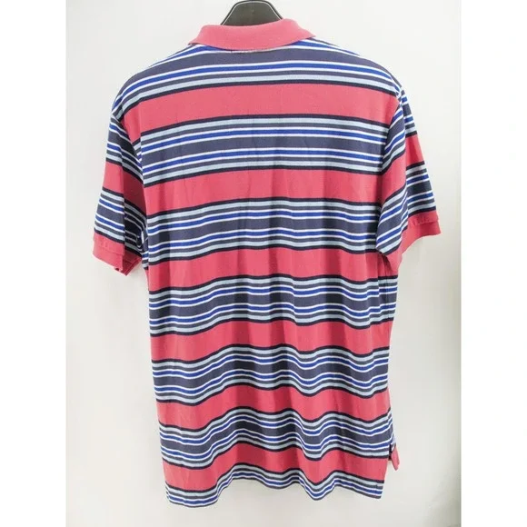 Ralph‎ Lauren Polo Shirt Men's Size XL Pink Striped - Picture 7 of 7